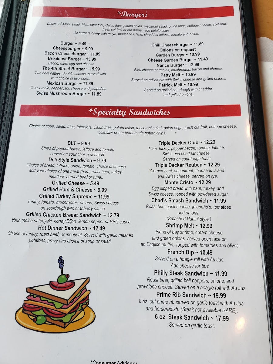 Tommy's 4th Street Bar & Grill Menu - Image 4
